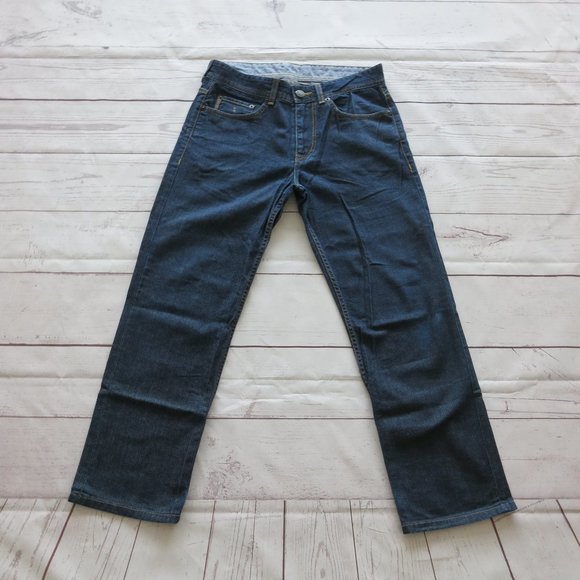 Armani Exchange Cotton Dark Wash Straight Leg Denim Jeans - Size 31 Short - Picture 3 of 6